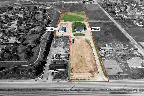 5.1 Acres of Residential Land with Home for Sale in Meridian, Idaho