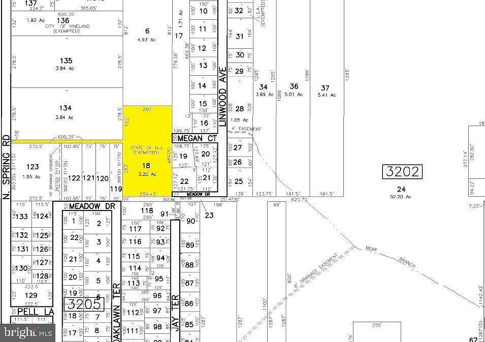 3.3 Acres of Residential Land for Sale in Vineland, New Jersey