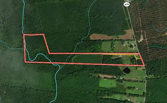 36.23 Acres of Recreational Land & Farm for Sale in Lawrenceville, Virginia