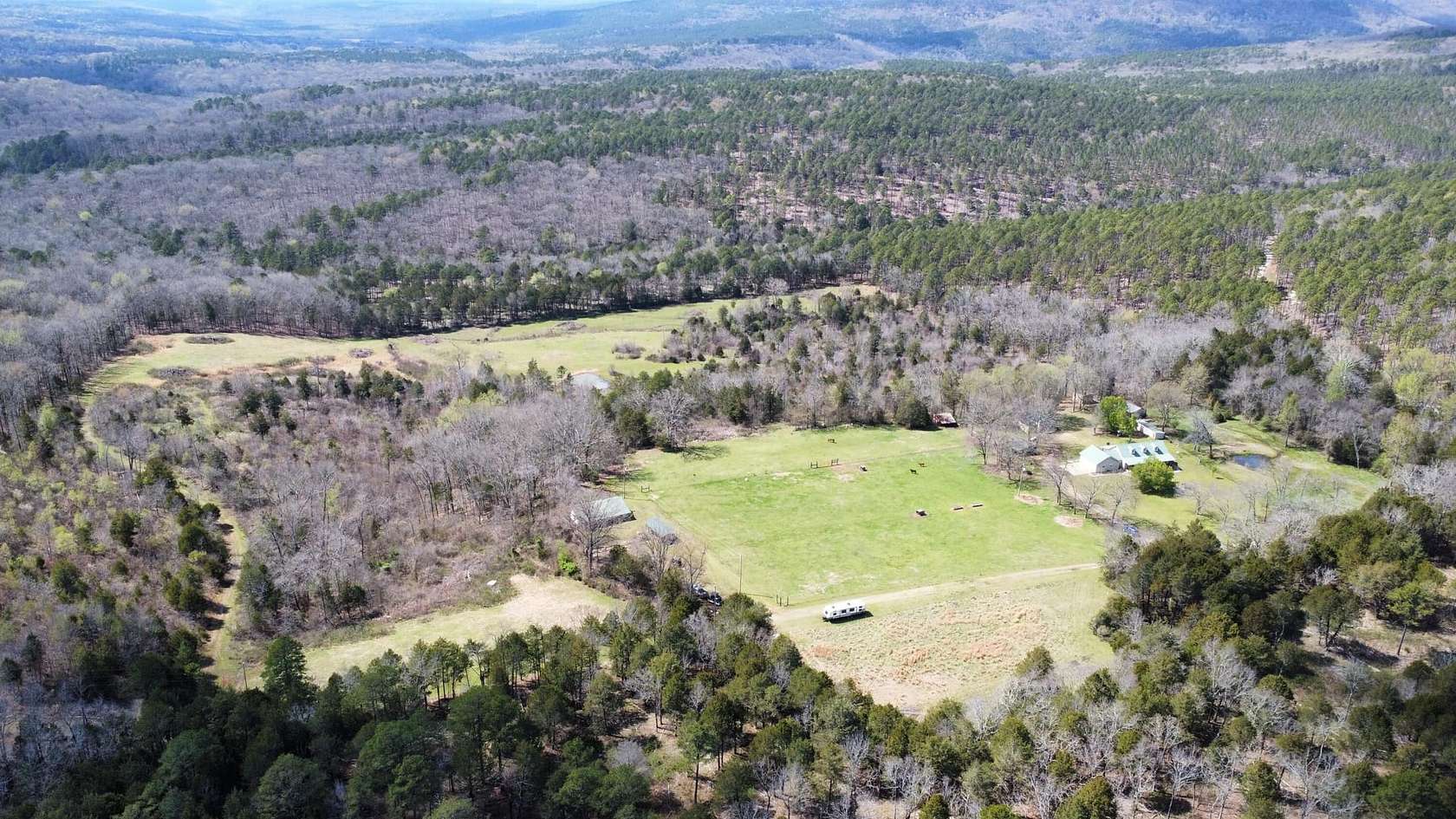 40 Acres of Land with Home for Sale in Ozark, Arkansas