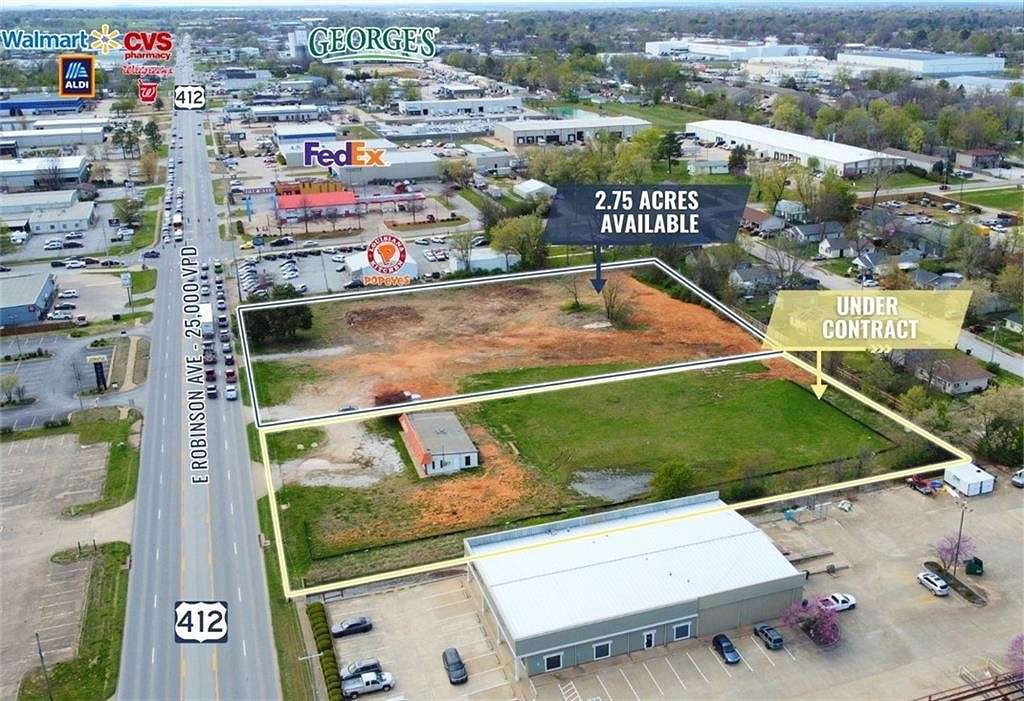 2.8 Acres of Commercial Land for Sale in Springdale, Arkansas