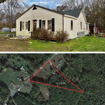 2.9 Acres of Residential Land with Home for Auction in Louisa, Virginia