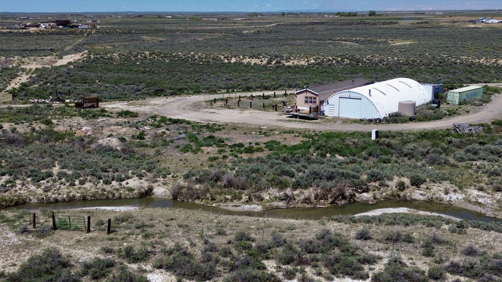 100 Acres of Agricultural Land with Home for Sale in Farson, Wyoming