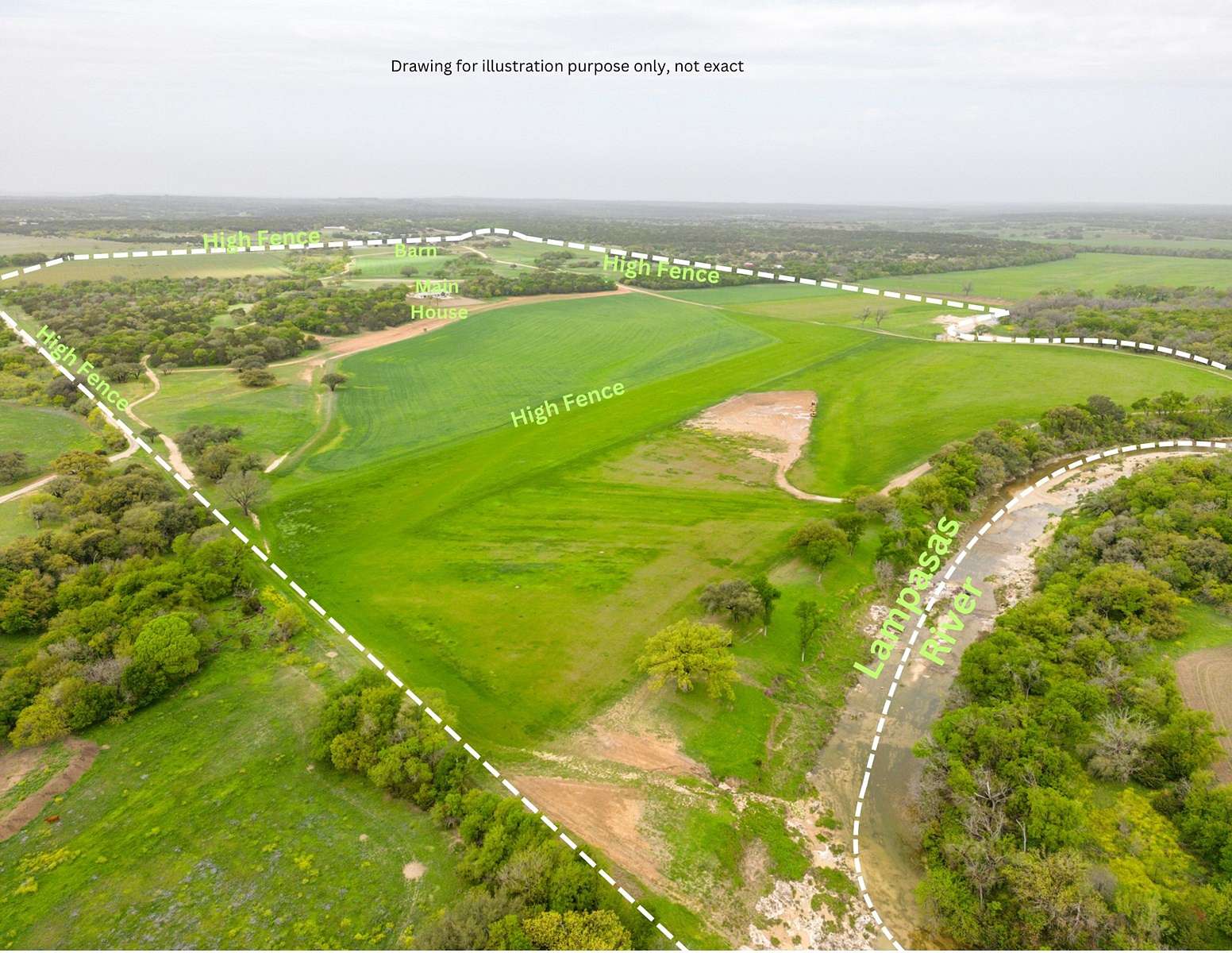 293 Acres of Land with Home for Sale in Lampasas, Texas