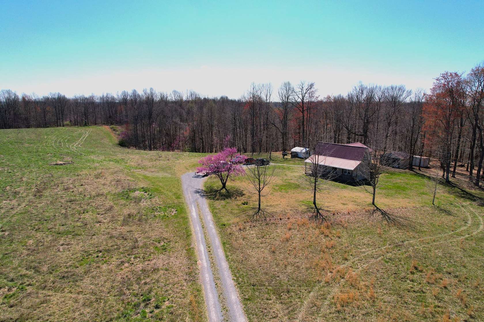 47 Acres of Land with Home for Sale in Liberty, Kentucky