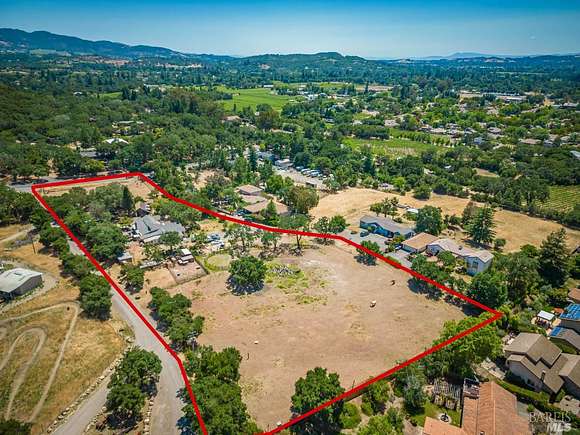 3.3 Acres of Residential Land with Home for Sale in Napa, California