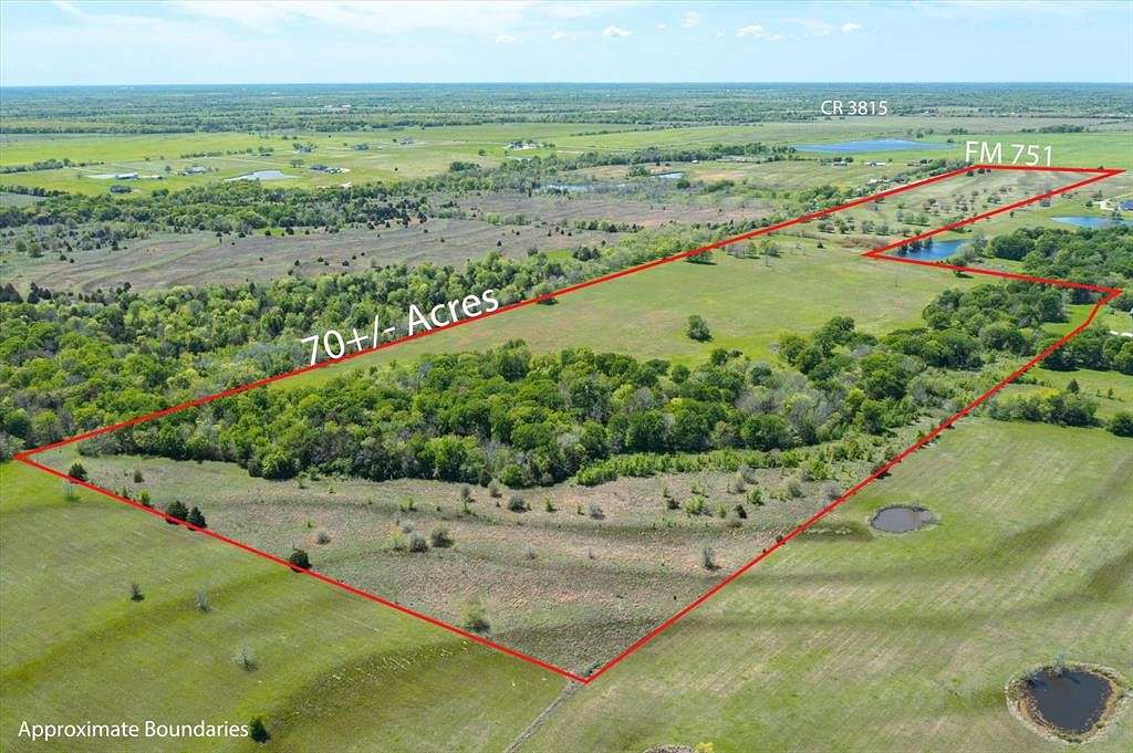 70 Acres of Recreational Land & Farm for Sale in Wills Point, Texas