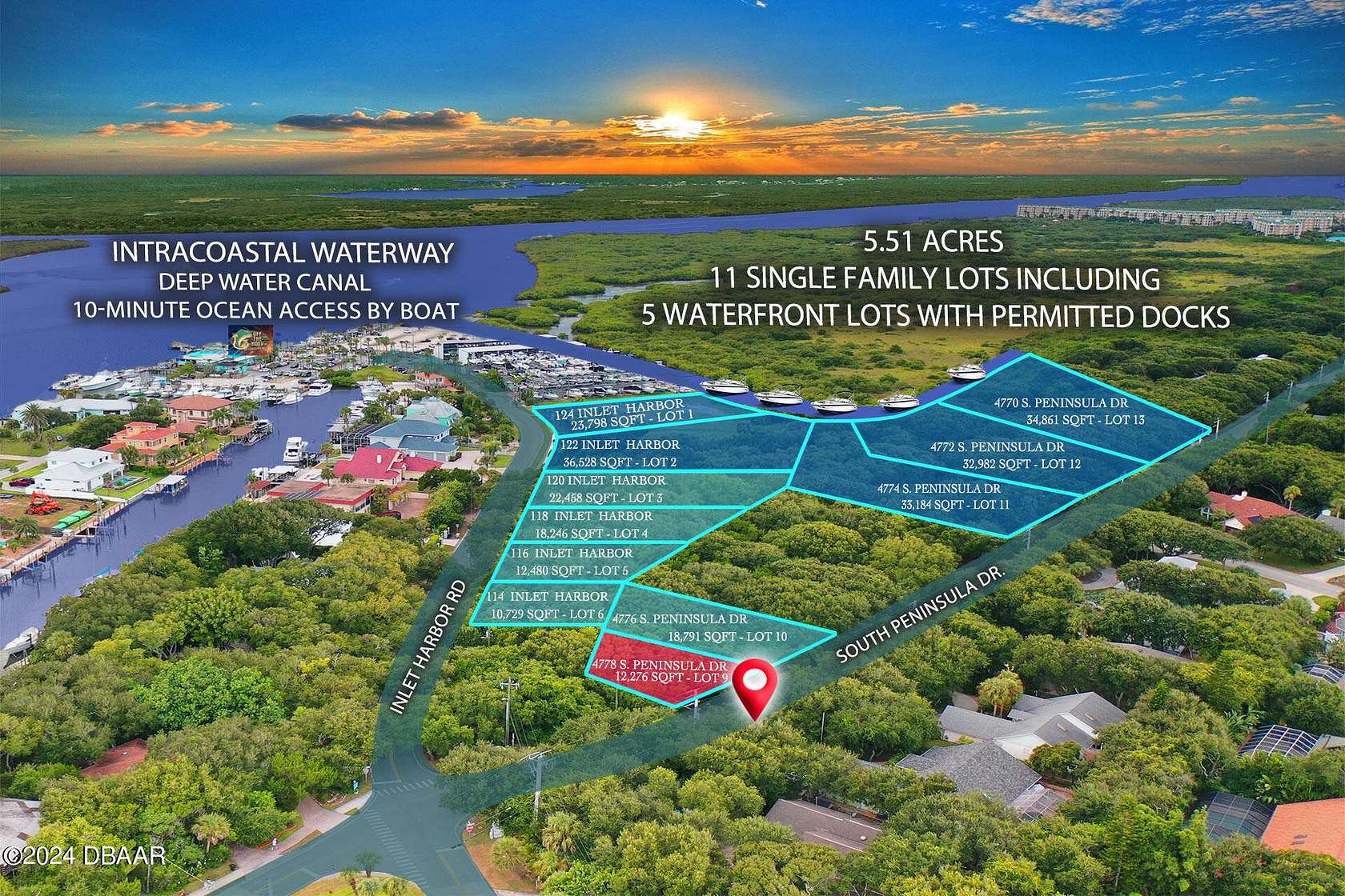 0.28 Acres of Residential Land for Sale in Ponce Inlet, Florida