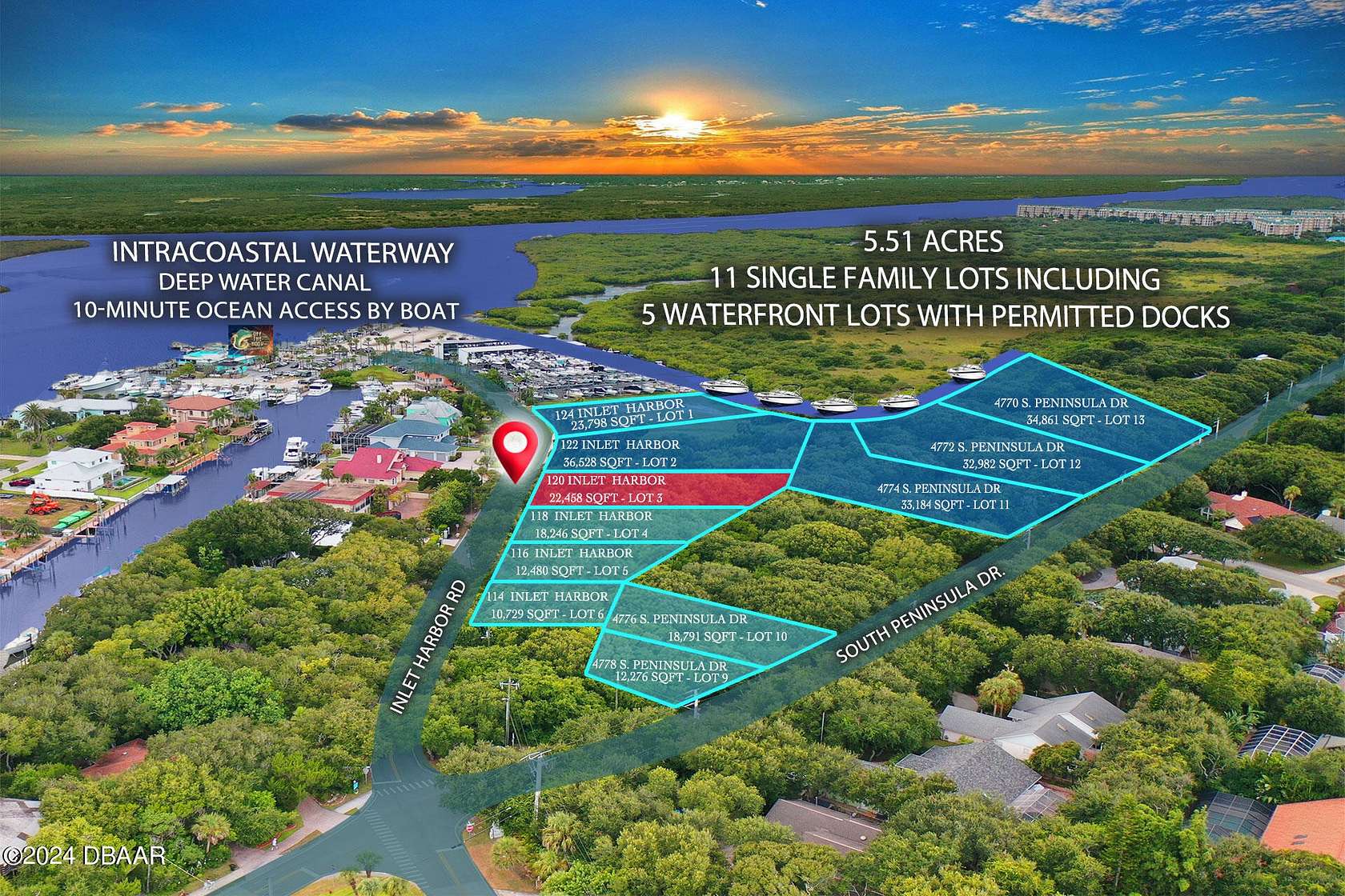 0.52 Acres of Residential Land for Sale in Ponce Inlet, Florida