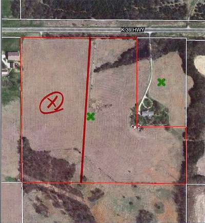 14.7 Acres of Land for Sale in Chanute, Kansas