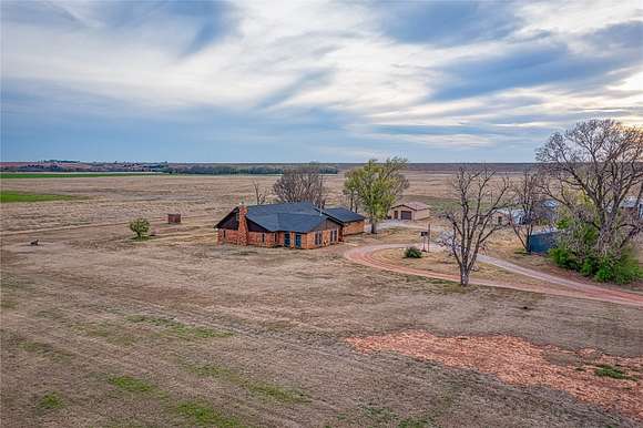 6 Acres of Residential Land with Home for Sale in Foss, Oklahoma