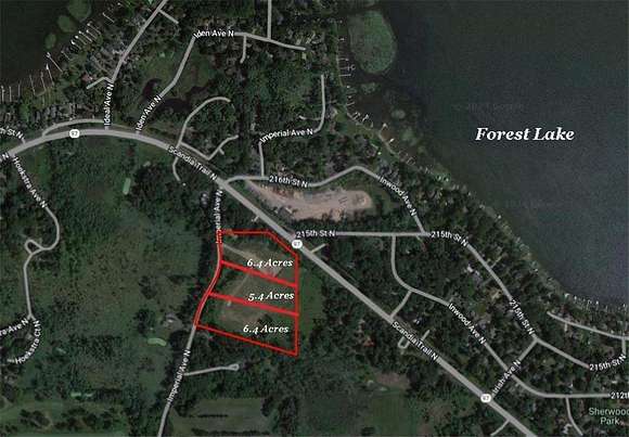 6.4 Acres of Residential Land for Sale in Forest Lake, Minnesota