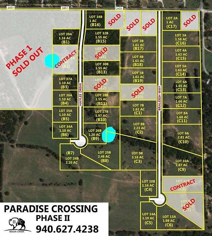 2.5 Acres of Residential Land for Sale in Paradise, Texas