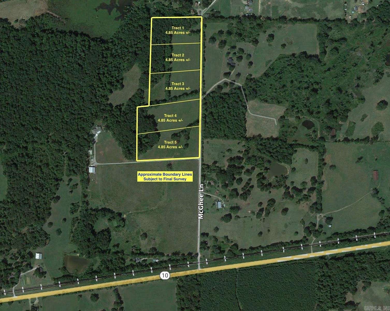 4.9 Acres of Land for Sale in Perry, Arkansas