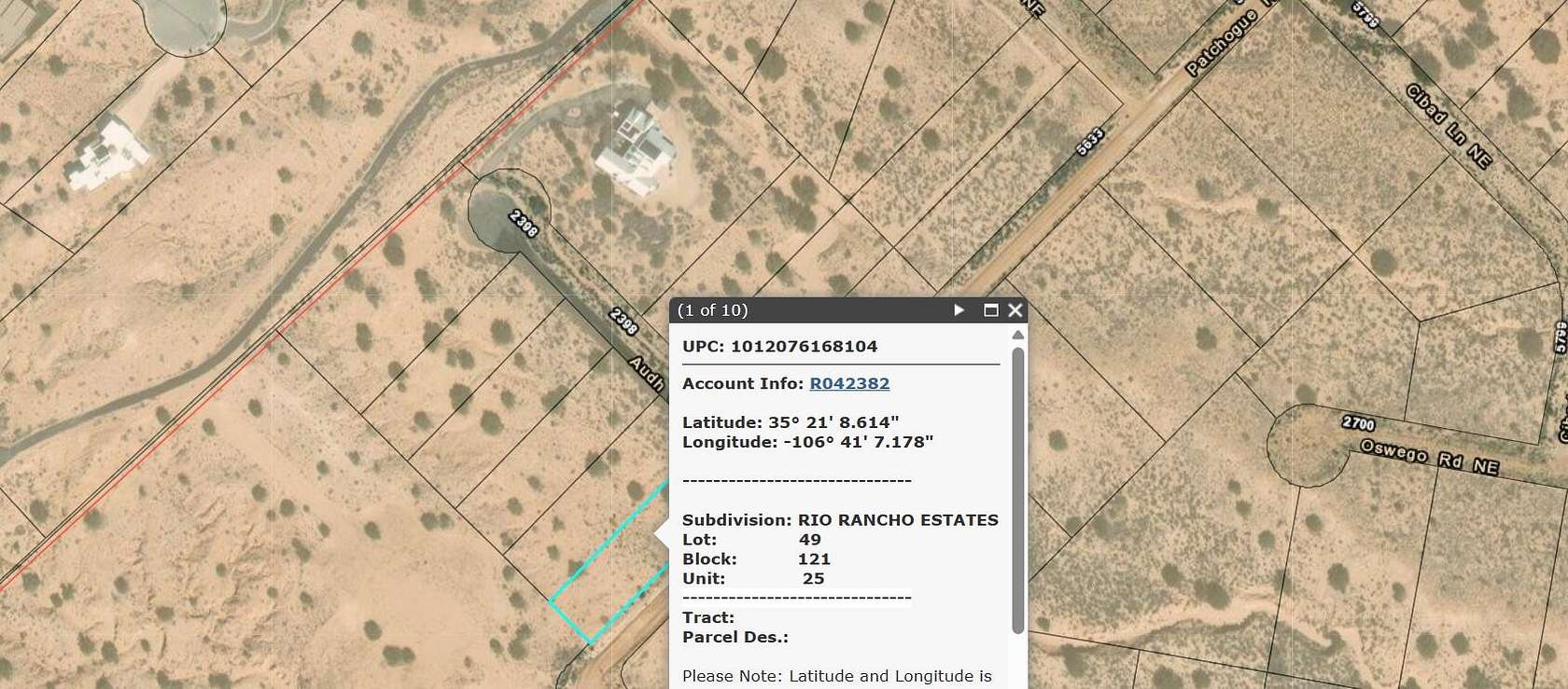 0.5 Acres of Residential Land for Sale in Rio Rancho, New Mexico