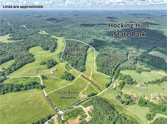 55 Acres of Recreational Land for Sale in Logan, Ohio