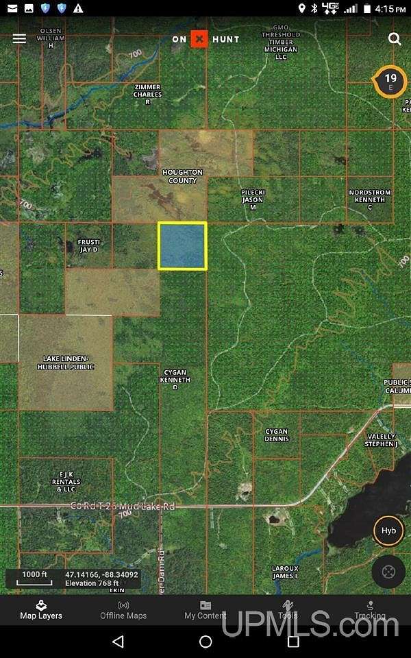 40 Acres of Land for Sale in Lake Linden, Michigan