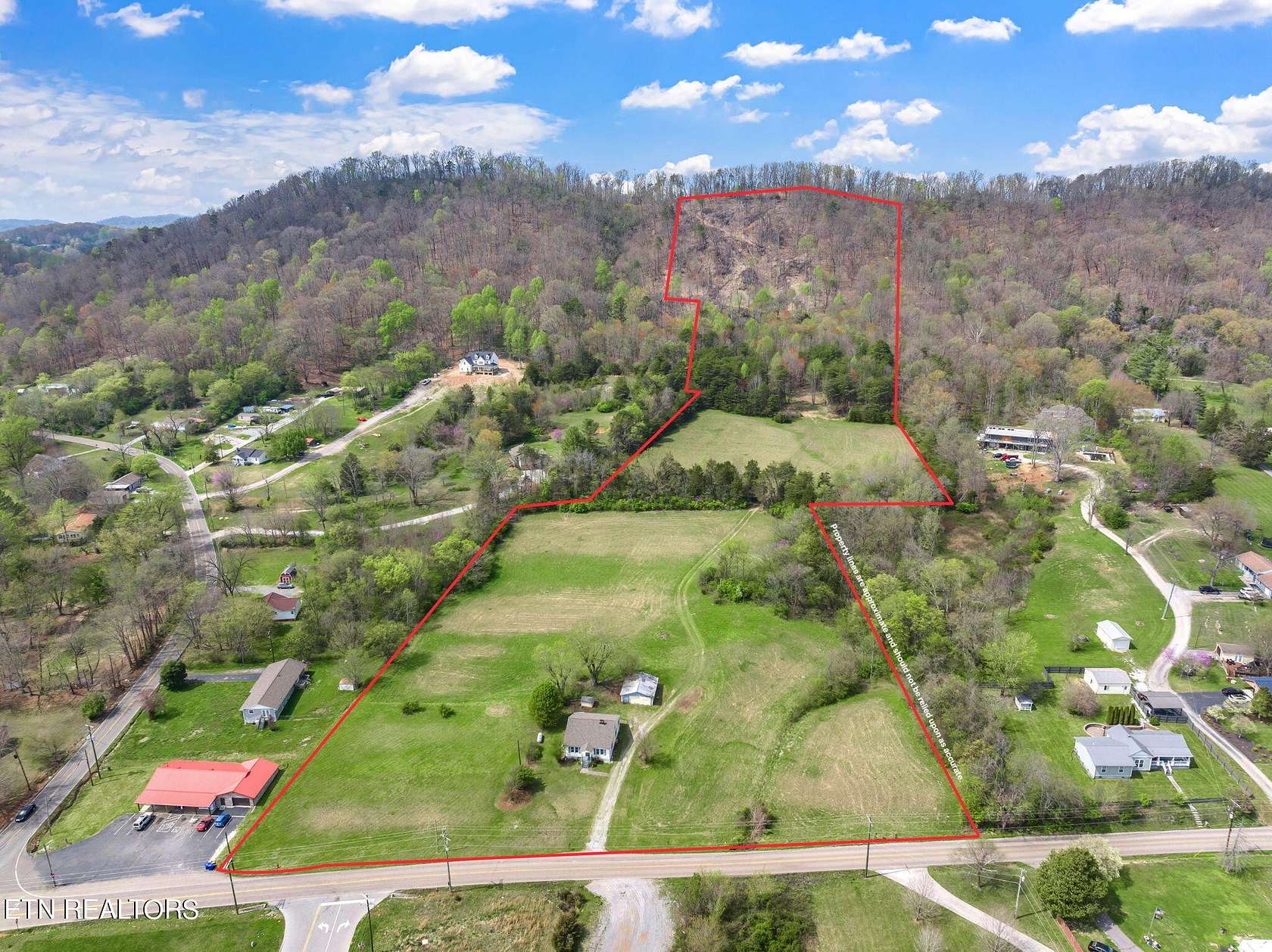 22.6 Acres of Agricultural Land with Home for Sale in Knoxville, Tennessee