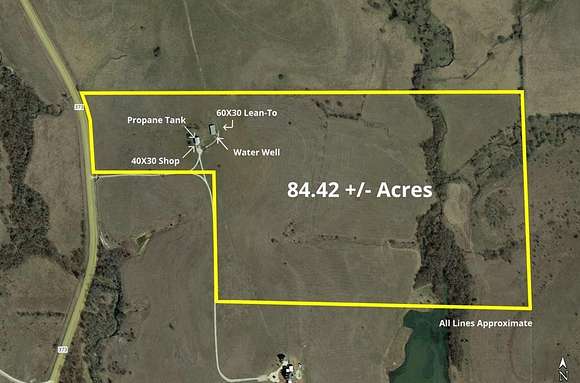 84 Acres of Land for Sale in Muenster, Texas