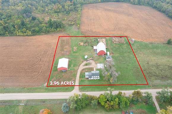 3 Acres of Residential Land with Home for Sale in Center Point, Iowa