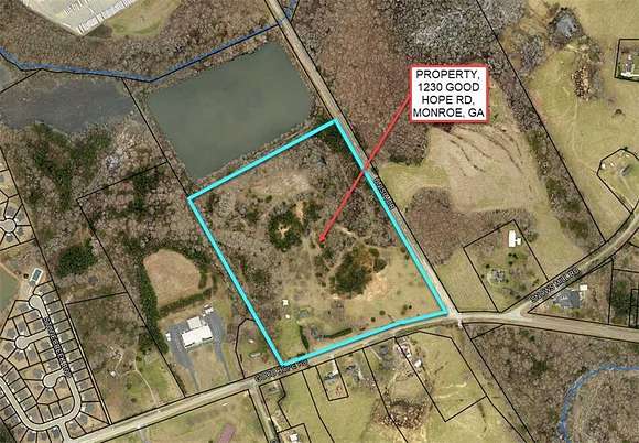 39.5 Acres of Improved Commercial Land for Sale in Monroe, Georgia