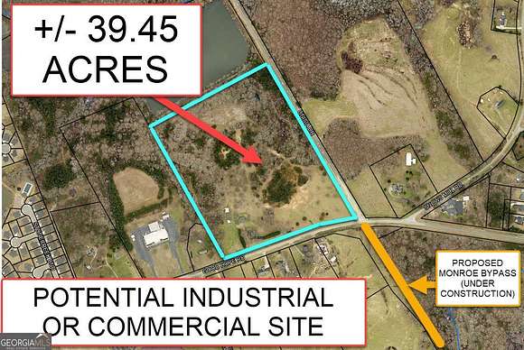 39.45 Acres of Improved Mixed-Use Land for Sale in Monroe, Georgia