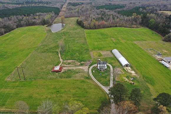 90 Acres of Land with Home for Sale in Farmville, Virginia