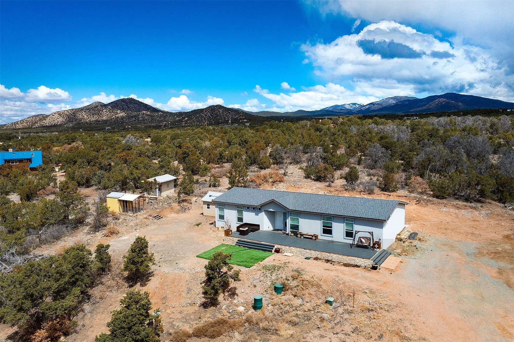 5 Acres of Residential Land with Home for Sale in Santa Fe, New Mexico