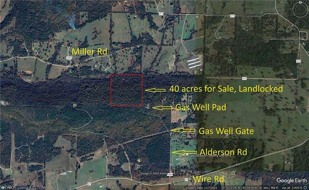 40 Acres of Land for Sale in Ozark, Arkansas