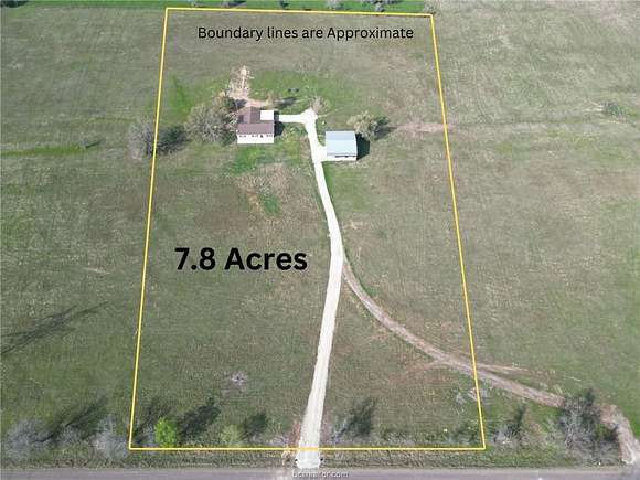 7.8 Acres of Land with Home for Sale in Iola, Texas
