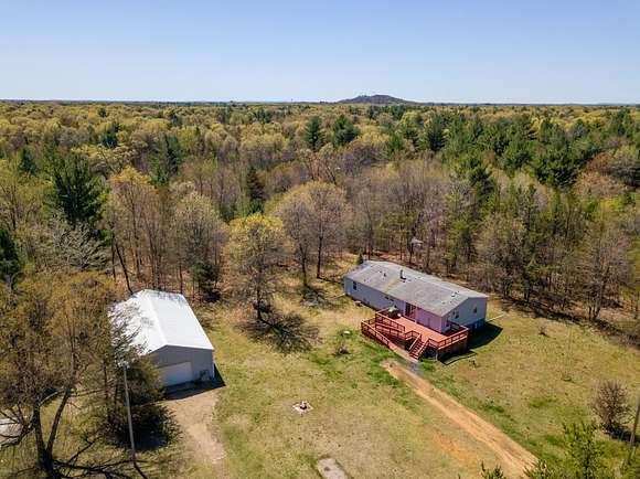4.6 Acres of Residential Land with Home for Sale in Necedah, Wisconsin