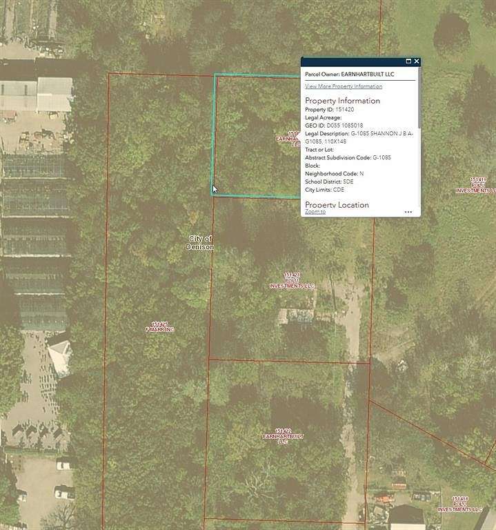 0.37 Acres of Residential Land for Sale in Denison, Texas