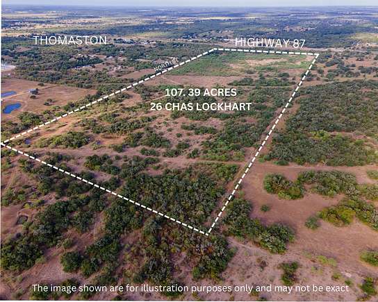 107 Acres of Land for Sale in Thomaston, Texas