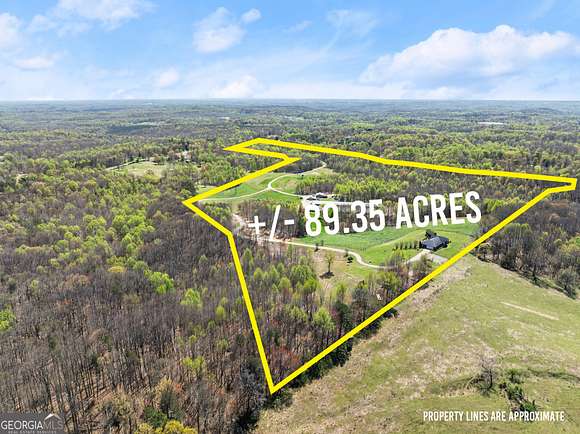 89.4 Acres of Land with Home for Sale in Lula, Georgia