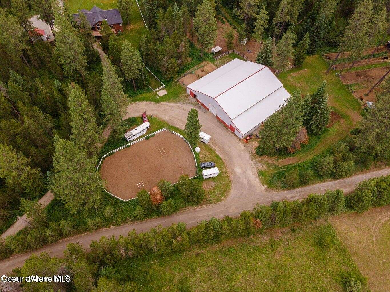 11.1 Acres of Land with Home for Sale in Rathdrum, Idaho