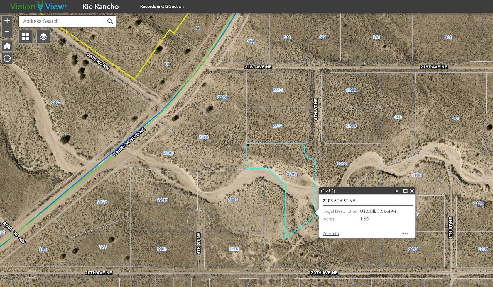 1.53 Acres of Land for Sale in Rio Rancho, New Mexico