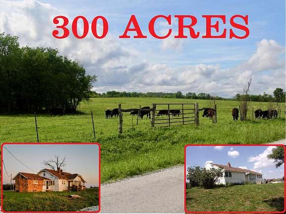 300 Acres of Agricultural Land with Home for Sale in Humansville, Missouri