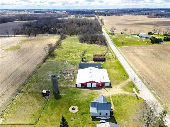 5 Acres of Land with Home for Sale in Brooklyn, Wisconsin