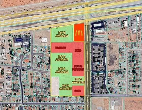 2.64 Acres of Commercial Land for Lease in El Paso, Texas