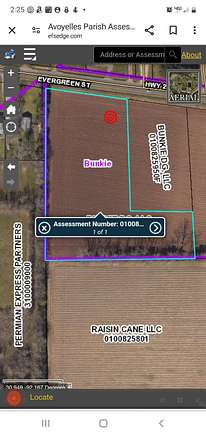 4.4 Acres of Commercial Land for Sale in Bunkie, Louisiana