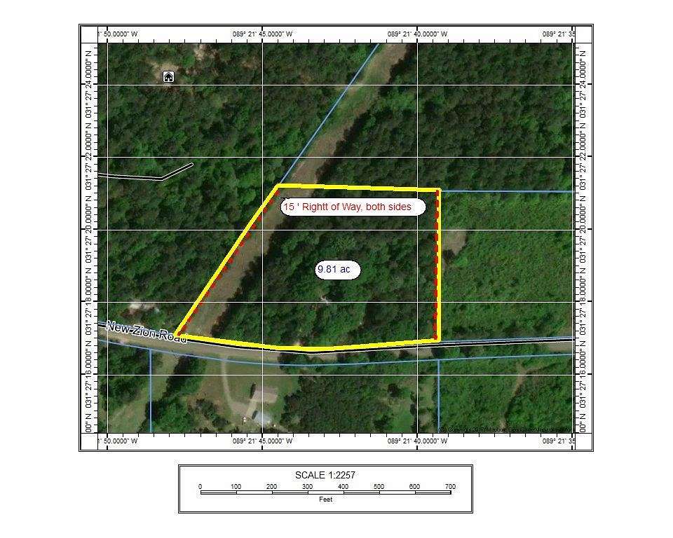 9.8 Acres of Residential Land for Sale in Moselle, Mississippi