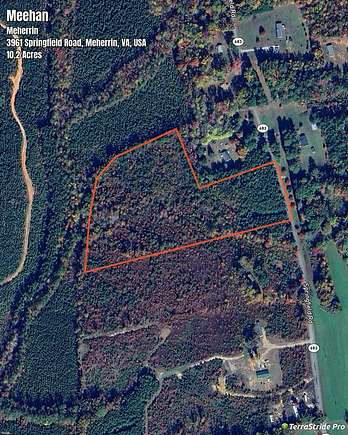 10 Acres of Recreational Land for Sale in Meherrin, Virginia