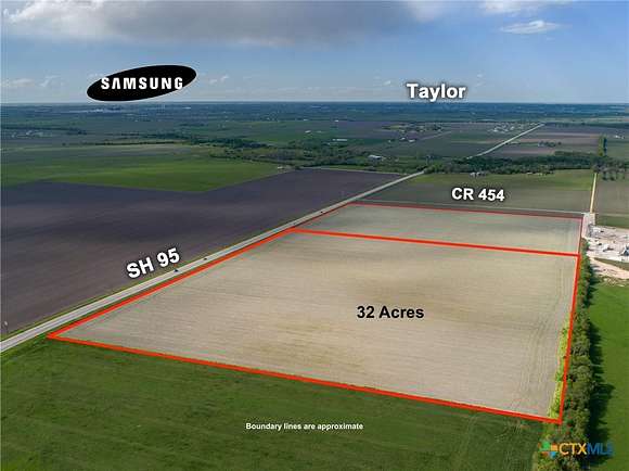 32 Acres of Land for Sale in Taylor, Texas