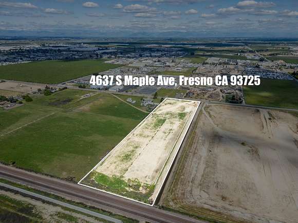 8.8 Acres of Commercial Land for Sale in Fresno, California