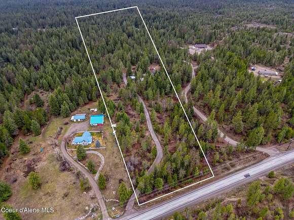 9.81 Acres of Residential Land with Home for Sale in Athol, Idaho