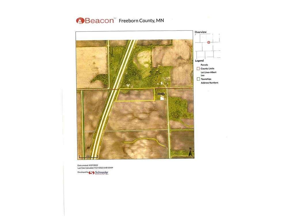 10.1 Acres of Agricultural Land for Sale in Geneva Township, Minnesota
