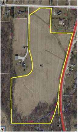 21.6 Acres of Agricultural Land for Sale in Greencastle, Indiana