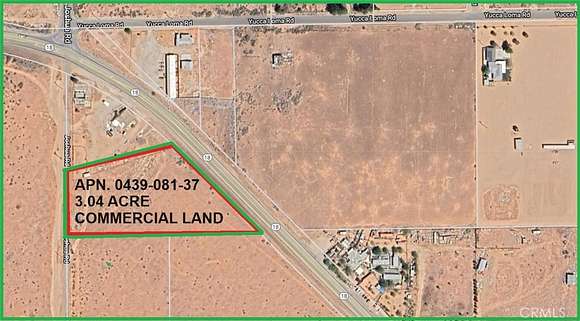 3 Acres of Commercial Land for Sale in Apple Valley, California