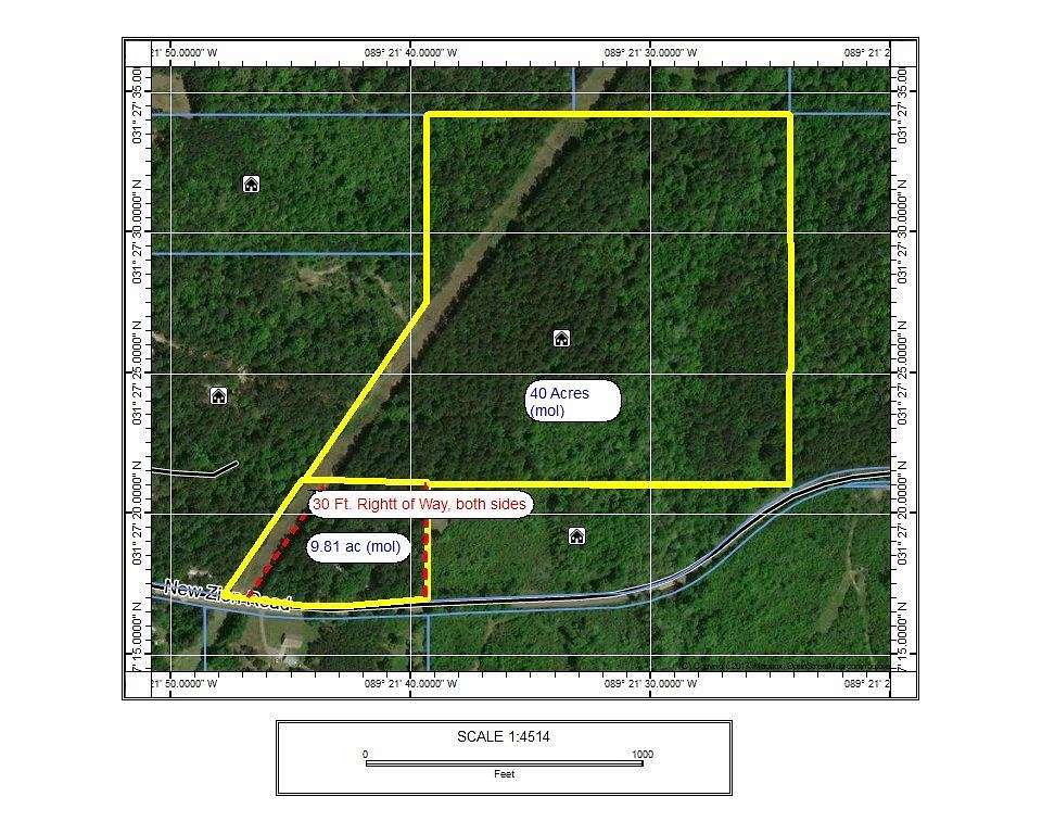 49 Acres of Land for Sale in Moselle, Mississippi