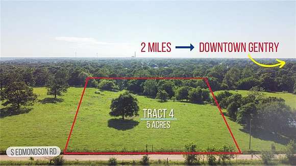 5 Acres of Residential Land for Sale in Gentry, Arkansas